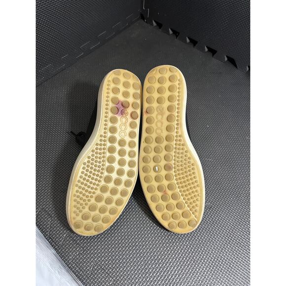 Ecco soft 7 sneaker women's EU 37 US 6 Extra Wide black leather casual shoes - Picture 5 of 8